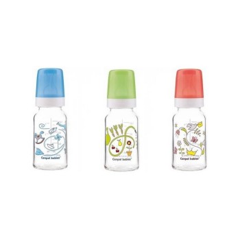 CANPOL BABY STAKLENA FLAŠICA - PRINT (CRVENA) 120ML CANPOL BABY STAKLENA FLAŠICA - PRINT (CRVENA) 120ML